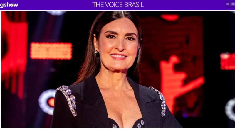 Fátima Bernardes no 'The Voice Brasil'