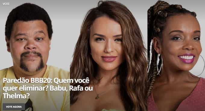 ParedÃ£o BBB 2022 - ParedÃ£o formado e votar quem deve ser