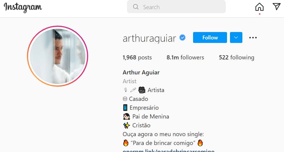 Arthur Aguiar instagram