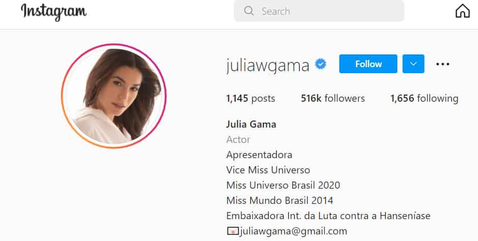 Julia Gama instagram