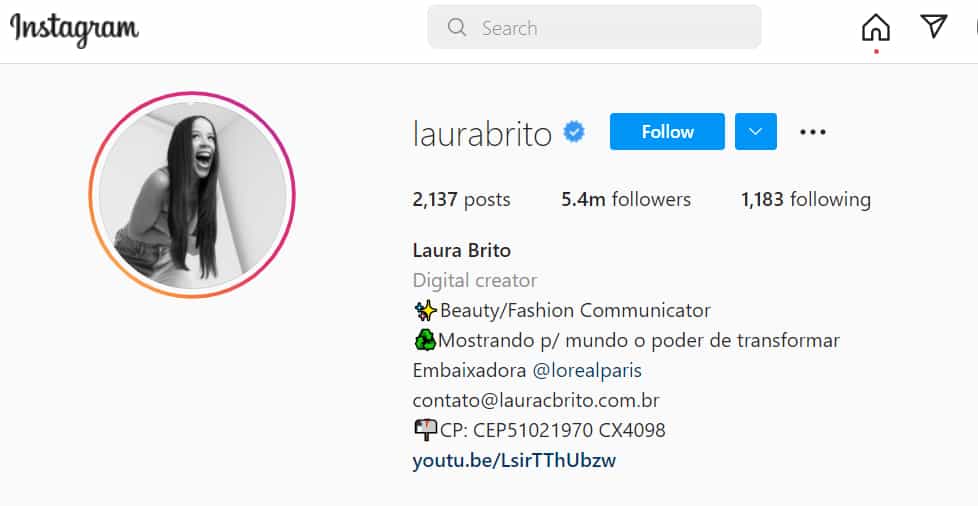 Laura Brito instagram