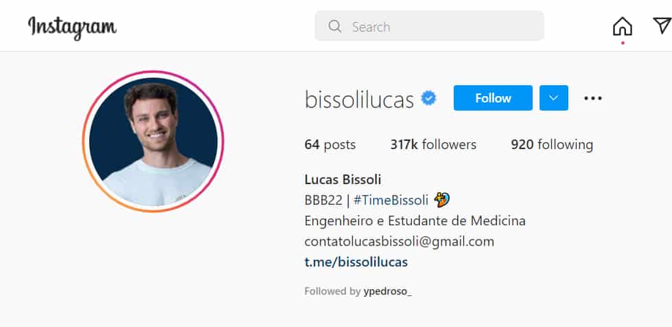 Lucas Bissoli Garcia bbb 22 instagram