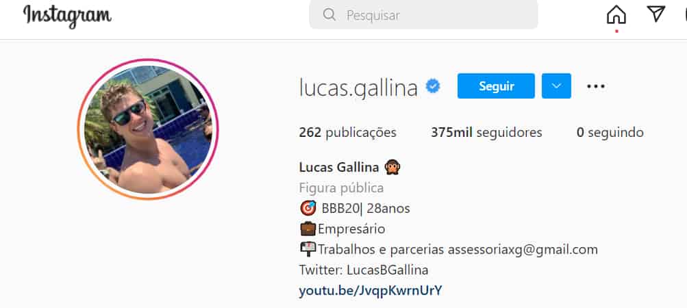 Lucas Gallina instagram