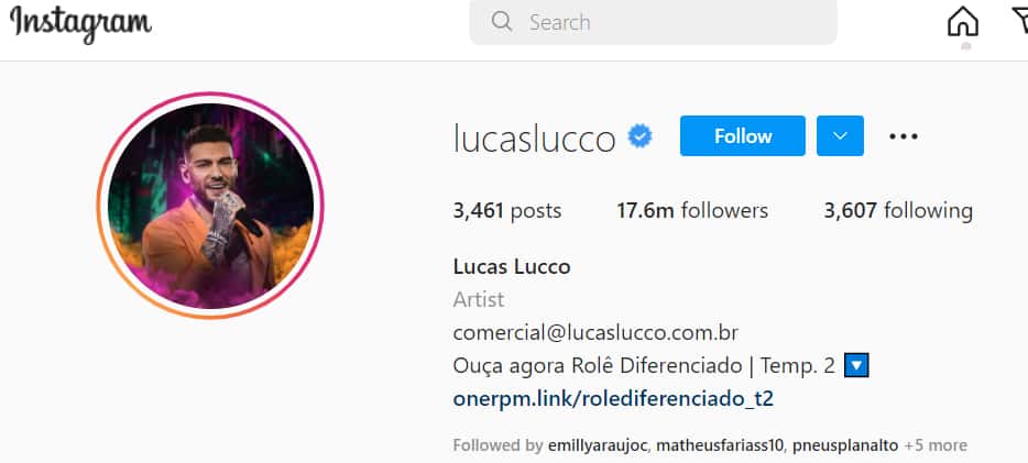 Lucas Lucco instagram