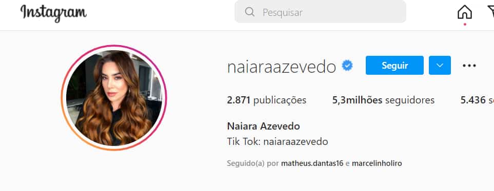 Naiara Azevedo instagram