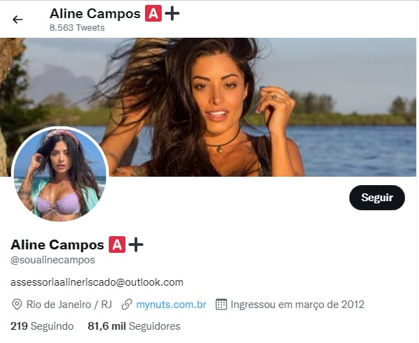 Aline Campos twitter