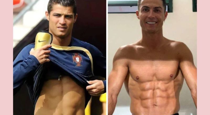 Cristiano Ronaldo - antes e depois