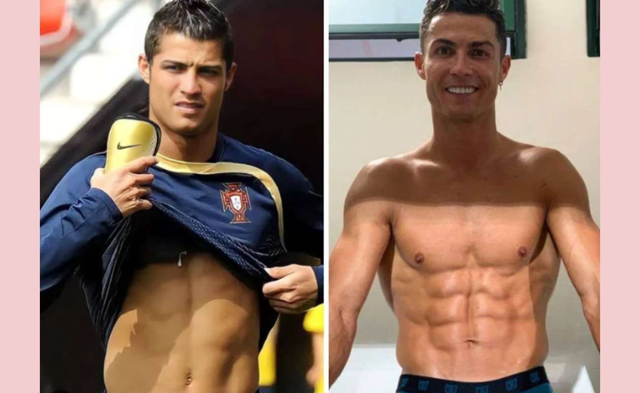 Cristiano Ronaldo - antes e depois